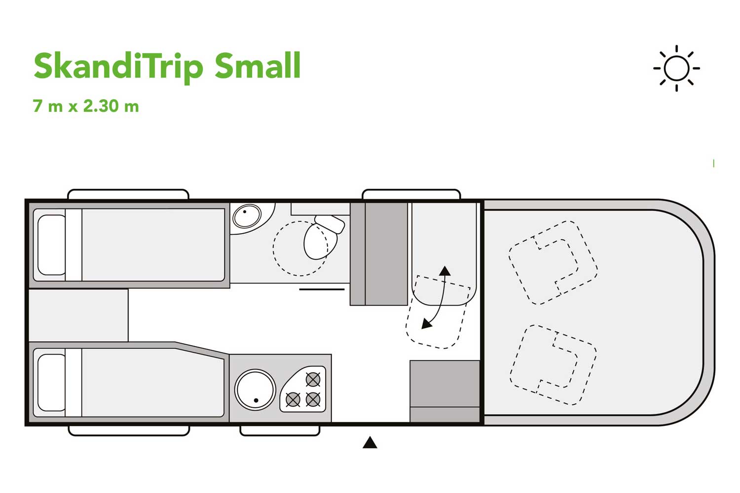SkandiTrip petit camping car daytime blueprint
