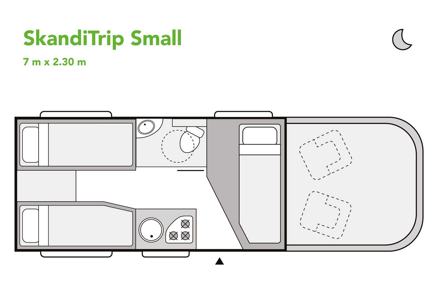 SkandiTrip camping car nighttime blueprint
